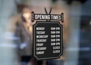 barbershop-opening-times-window-sticker